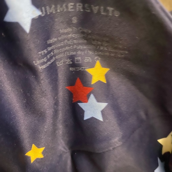 Summersalt 8 Navy Scatter Star Sea Ruched Sidestroke One Piece Swimsuit - Picture 6 of 6